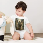 Little Warriors Christian baby bodysuit – faith infant one piece for baptism gift Little Warriors Christian baby bodysuit – faith infant one piece for baptism gift