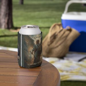 Guardian Angel can cooler Christian neoprene koozie regular and slim fit – Sean Williams Designs