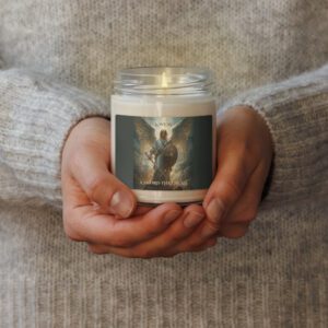Guardian Angel scented soy candle 9oz Christian prayer candle glass jar – Sean Williams Designs