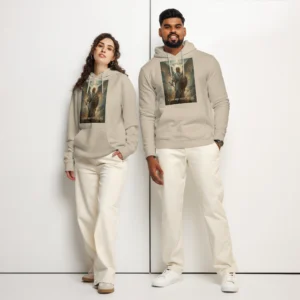 unisex-essential-organic-hoodie-desert-dust-front-68b82673e577c.jpg Unisex Organic Faith Hoodie – Christian hoodie Guardian Collection faith apparel