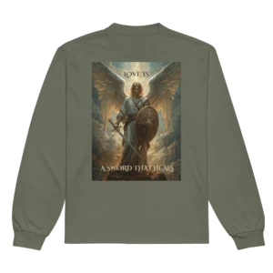 Premium Heavyweight Long Sleeve Tee – Christian long sleeve shirt Guardian Collection faith apparel