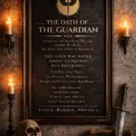 The Oath of the Guardian Catholic framed art print – St. Michael guardian wall art