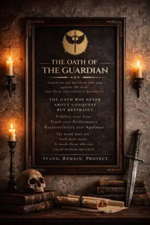 The Oath of the Guardian Mockup The Oath of the Guardian Catholic framed art print – St. Michael guardian wall art